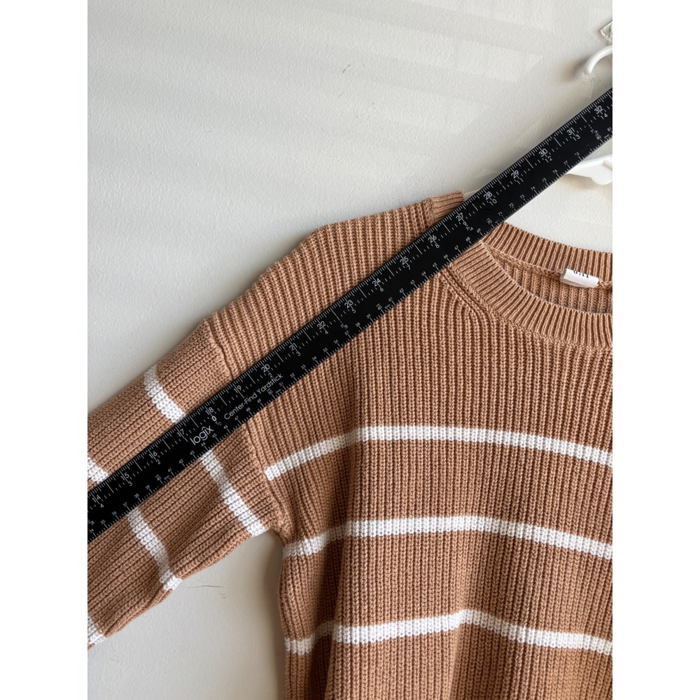 Gap Tan Striped Sweater Women Medium - Picture 7 of 7